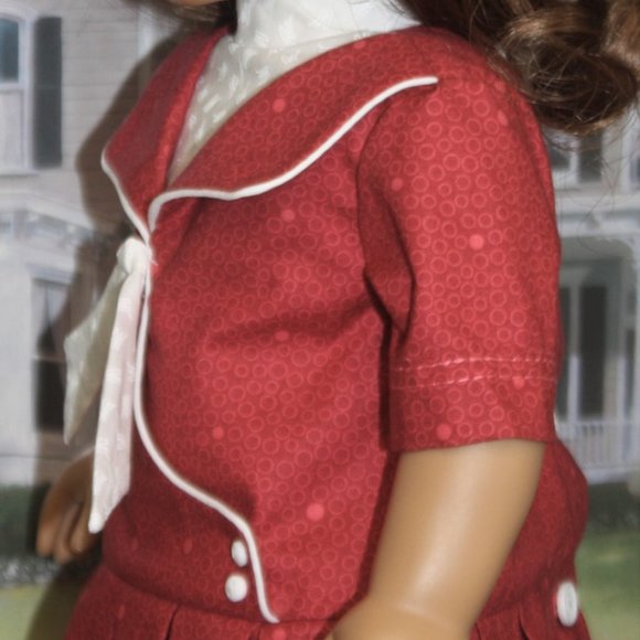 American Girl Style Edwardian Pleated Sailor Dress - Picture 5 of 5